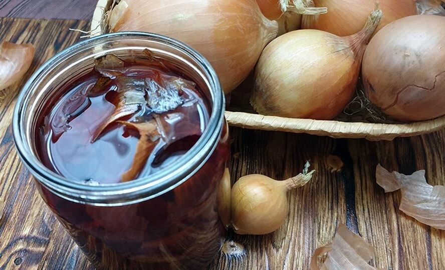 decoction of onion peel for strength