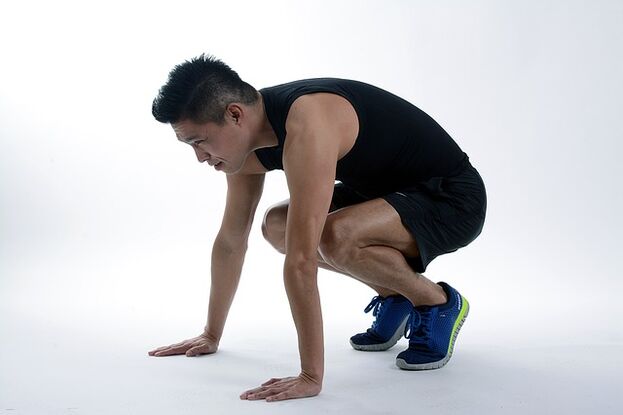 Squats for blood circulation in the pelvic area will help increase strength